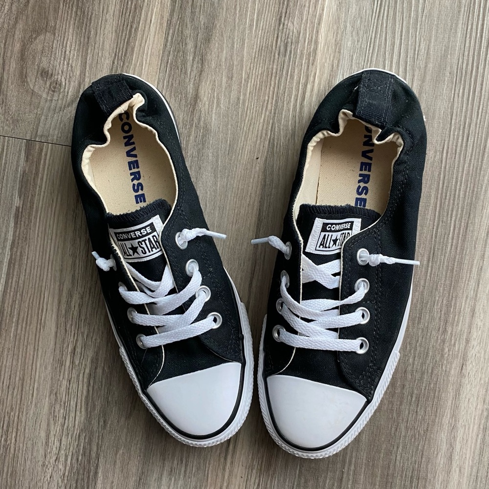 Black Slip On Converse Shoes Size